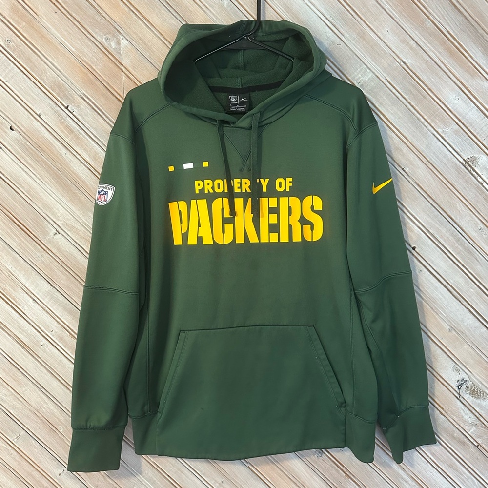 Nike NFL Dri Fit Equipment Training Green Bay Packers Men's Hoodie